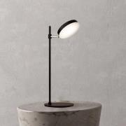 Maytoni LED-bordlampe Fad, sort, metal 47 cm justerbar