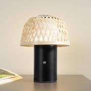 Lindby LED-bordlampe Nifelia, bambus, CCT, dæmpbar