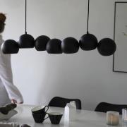 Cupolo hængelampe, sort, jern, længde 101 cm, 7 lyskilder