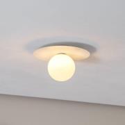 Loftlampe Pixie, hvid, glas, Ø 25 cm, kugle, G9