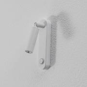 Væglampe Enzo Long, hvid, metal, 22 cm, justerbar, G9