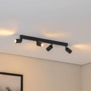 Loftspot Top, sort, 83 cm, 4 lyskilder, metal, GU10