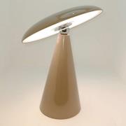 Beacon LED-bordlampe Kinoko, brun, IP44, højde 27 cm