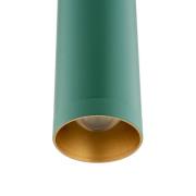 LED-pendellampe Rulo, grøn, Ø 3,2 cm, stål, 3000 K