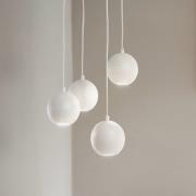 Midway hængelampe, 4 lyskilder, rund, sandfarvet, GU10