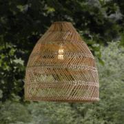 PR Home Maja hængelampe, naturlig rattan, Ø 53 cm, IP44