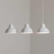 Sven hængelampe, 3 lyskilder, hvid, stål, E27