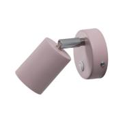 Vægspot Fun, lyserød, 14 cm høj, justerbar, GU10