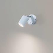 Vægspot Fun, lyseblå, 14 cm høj, justerbar, GU10