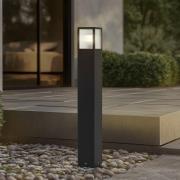 Lucande vejlampe Klemens, 90 cm, sort, metal, IP54