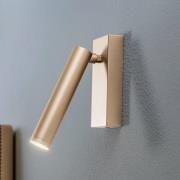 LED-væglampe Rulo, guld, stål, 3000 K