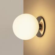 Audo TR Bulb væglampe, metal, glas, hvid, Ø 20 cm