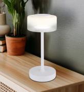 Belinda LED-bordlampe, hvid, højde 33 cm, metal