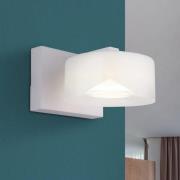 Belinda LED-væglampe, hvid, bredde 15 cm, glas