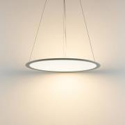 LED-hængelampe PANEL, grå, Ø 63 cm, metal, CCT, dæmpbar, 50 W