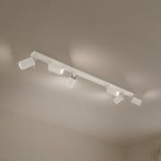 Ring loftspot, beige, længde 117 cm, stål, 6 lyskilder.