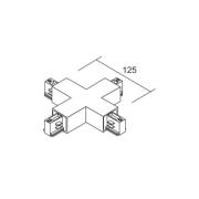 Ivela X-konnektor LKM DALI, hvid, 3-faset, plast