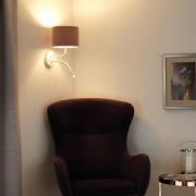 Roller væglampe, Soro, hvid/pink, læselampe