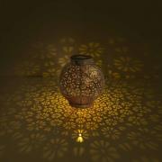 LED-solcellelampe 52854, sølv, metal, 20 cm, IP44, 2 stk