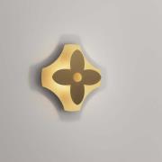 OLEV LED-væglampe ORNATO FLOWER, guld/brun, metal 2.700 K