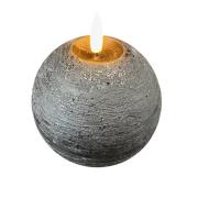 STERNTALER LED-vokslys, sort Højde 11 cm Kugle Batteri