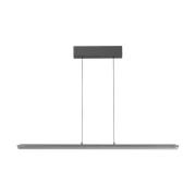 LED-pendellampe Torvi, sandgrå/røggrå, længde 115 cm, CCT