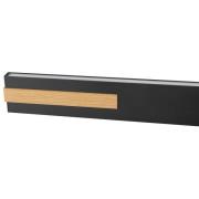 LED-hængelampe Streamline, længde 130 cm, sort, metal