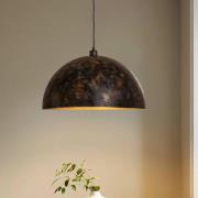 Hængelampe Berceste, Ø 60 cm, gammel messing, metal