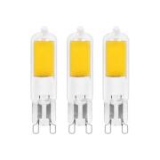 Arcchio LED-stiftsokkelpære, G9, 2,2W, 2700K, sæt med 3 stk