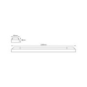 OSRAM LED-lysliste POWER BATTEN, 3.000 K, 120 cm, 2 lyskilder