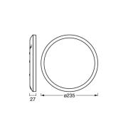 OSRAM LED-loftlampe ORBIS ULTRA SLIM, hvid, Ø 24 cm, dæmpbar