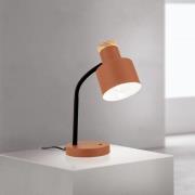 Bordlampe Gili, koralrød, stål, højde 35 cm, E27