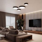 Cleo 200 loftlampe, hvid, sensor, IP20, Ø 20 cm, E27