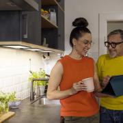 OSRAM LED-underskabsbelysning Panel 30 x 20 cm sort CCT dæmpbar