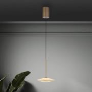 Paul Neuhaus LED-hængelampe Elipsa, 1 lyskilde, hvid/bronze