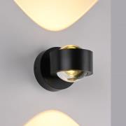 SCHÖNER WOHNEN LED-væglampe Chia, sort, 3.000 K, op/ned