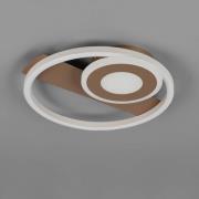 LED-loftslampe Horus, kaffe, 2.500 lm, 3.000 K, metal