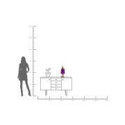 KARE bordlampe Animal Rabbit, lilla/graffiti, 50 cm, E14