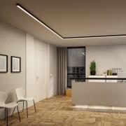 Paulmann LED-lysliste Linion, sort, 50 cm, 3.000 K