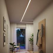 Paulmann LED-lysliste Linion, sort, 90° hjørne, 3.000 K