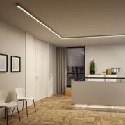 Paulmann LED-lysliste Linion, krom, 50 cm, 3.000 K