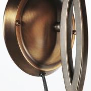 Væglampe Anthea, bronze, creme, metal, glas, E27