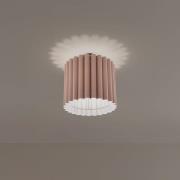 Loftlampe Aria, capucino, mikrofiber, E27