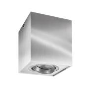 Loftspot Bengala, kantet, sølv, aluminium, GU10, drejelig