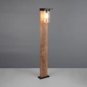 Vejlampen ARDILA, trælook, højde 100 cm, metal/glas IP44