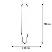 SEGULA LED Elegant Line E27 3W Tube 2.200 K Filament dæmpbar
