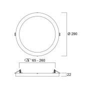 LED-loftslampe START 5in1, hvid, Ø 29 cm, CCT, dæmpbar