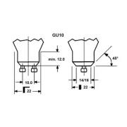 LED-pære SUPERIA RETRO ES50 GU10 4,8 W 965 475 lm 36°