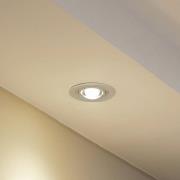 Lindby indbygningslampe Jyla, hvid mat, Ø 13 cm, GX53