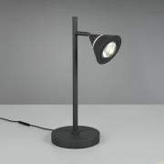 LED-bordlampe Romeo, højde 40 cm, sort, metal, CCT